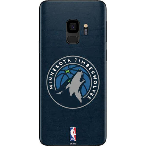 NBA Minnesota Timberwolves Distressed Galaxy S9 Skin